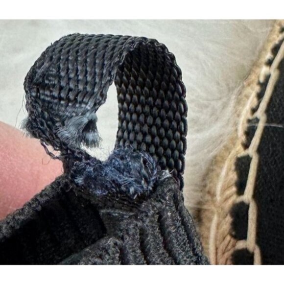 Prada Cloth Sock Style Espadrille Slip On Shoes in Black - Picture 5 of 6